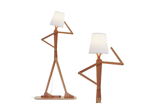 HROOME-Modern-Decorative-Wood-Tall-Creative-Swing-Arm-Floor-Lamp