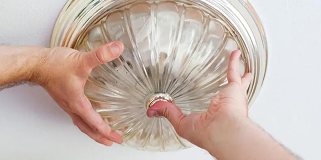 How to Remove Plastic Ceiling Light Cover